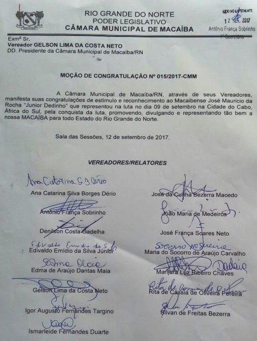 Read more about the article Câmara Municipal aprova Moção de Congratulação