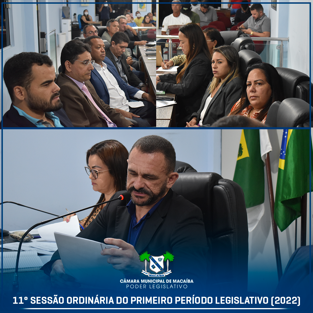 Read more about the article 11ª Sessão Ordinária do Primeiro Período Legislativo 2022