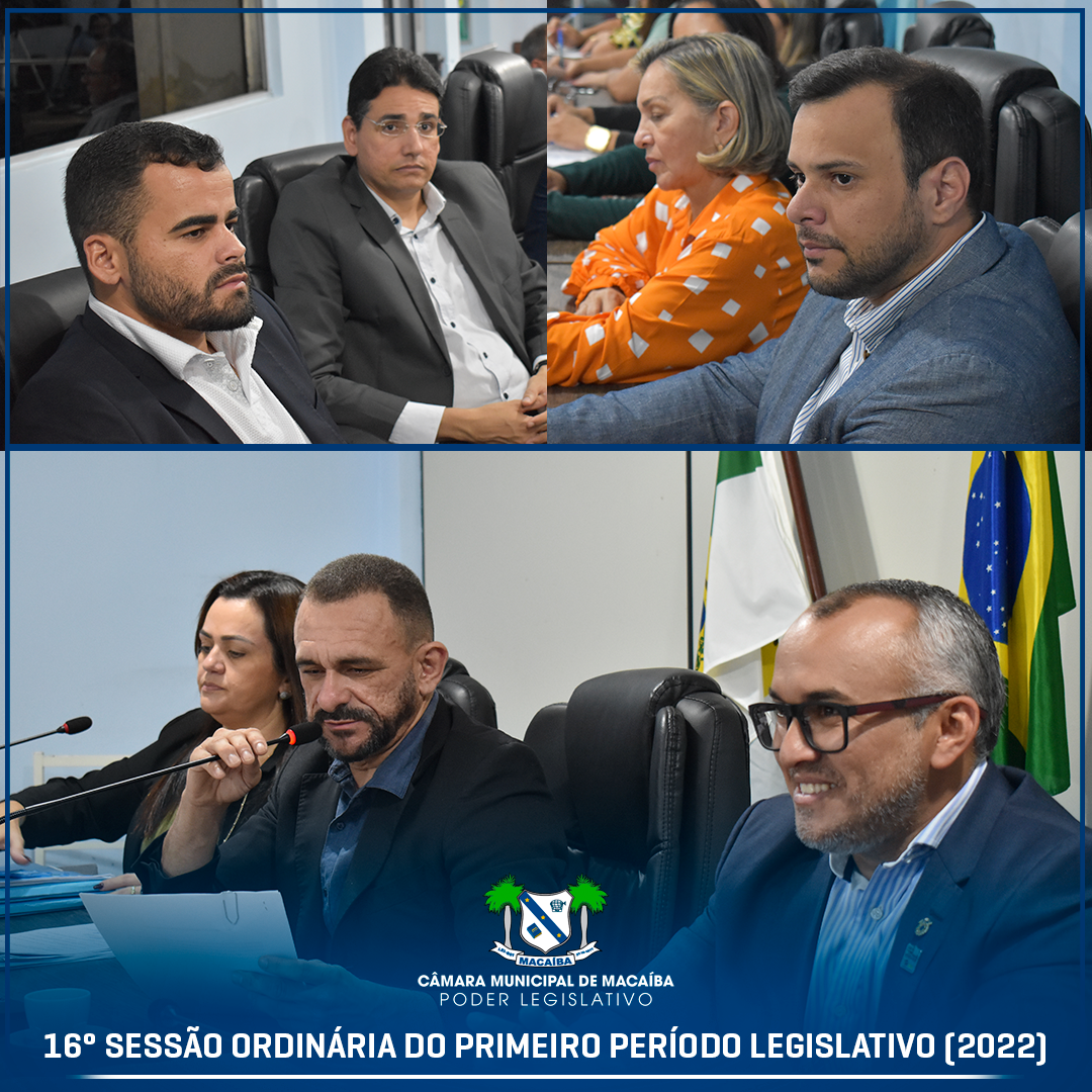 Read more about the article 16ª Sessão Ordinária do Primeiro Período Legislativo