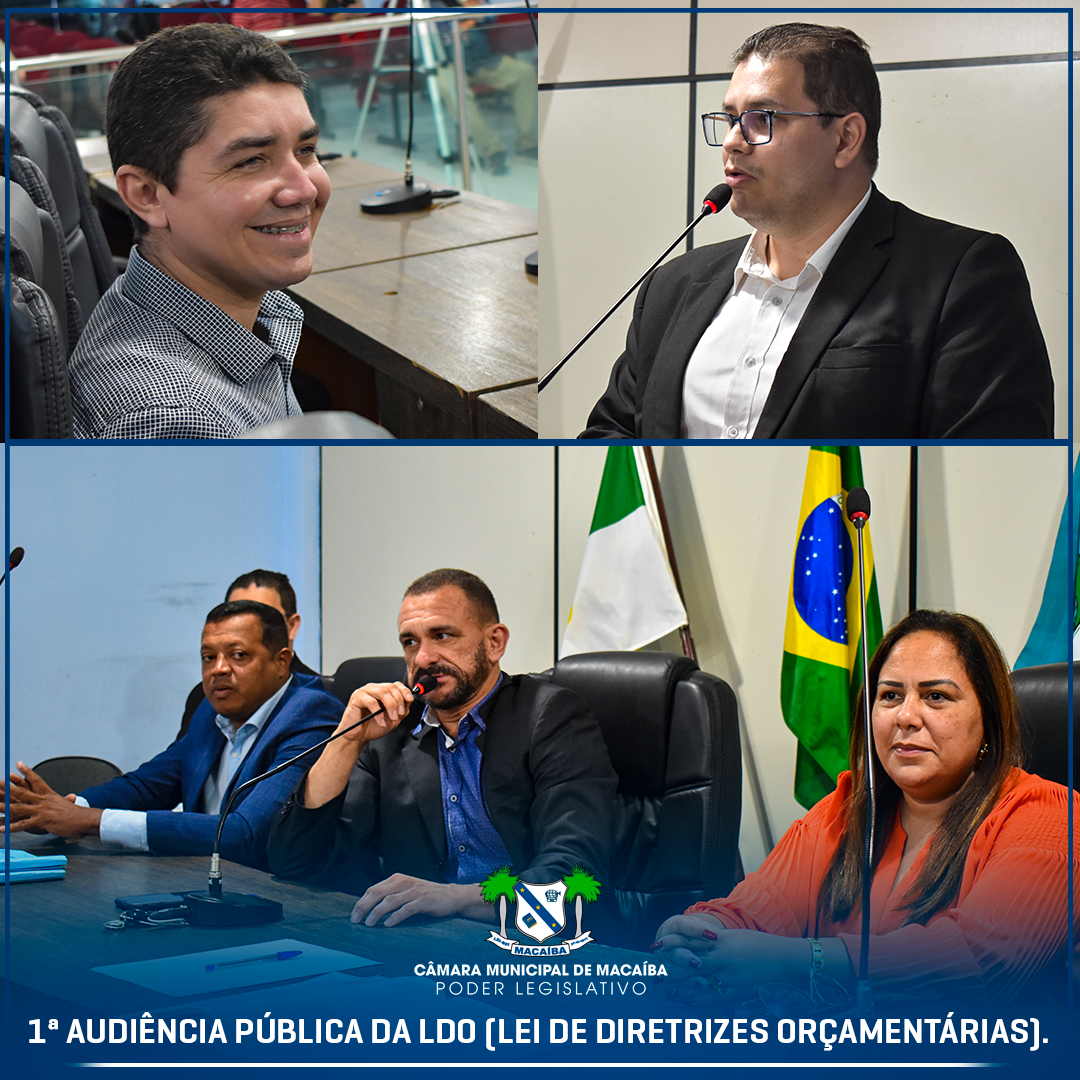 Read more about the article 1ª Audiência Pública para apresentação da LDO (Lei de Diretrizes Orçamentárias).