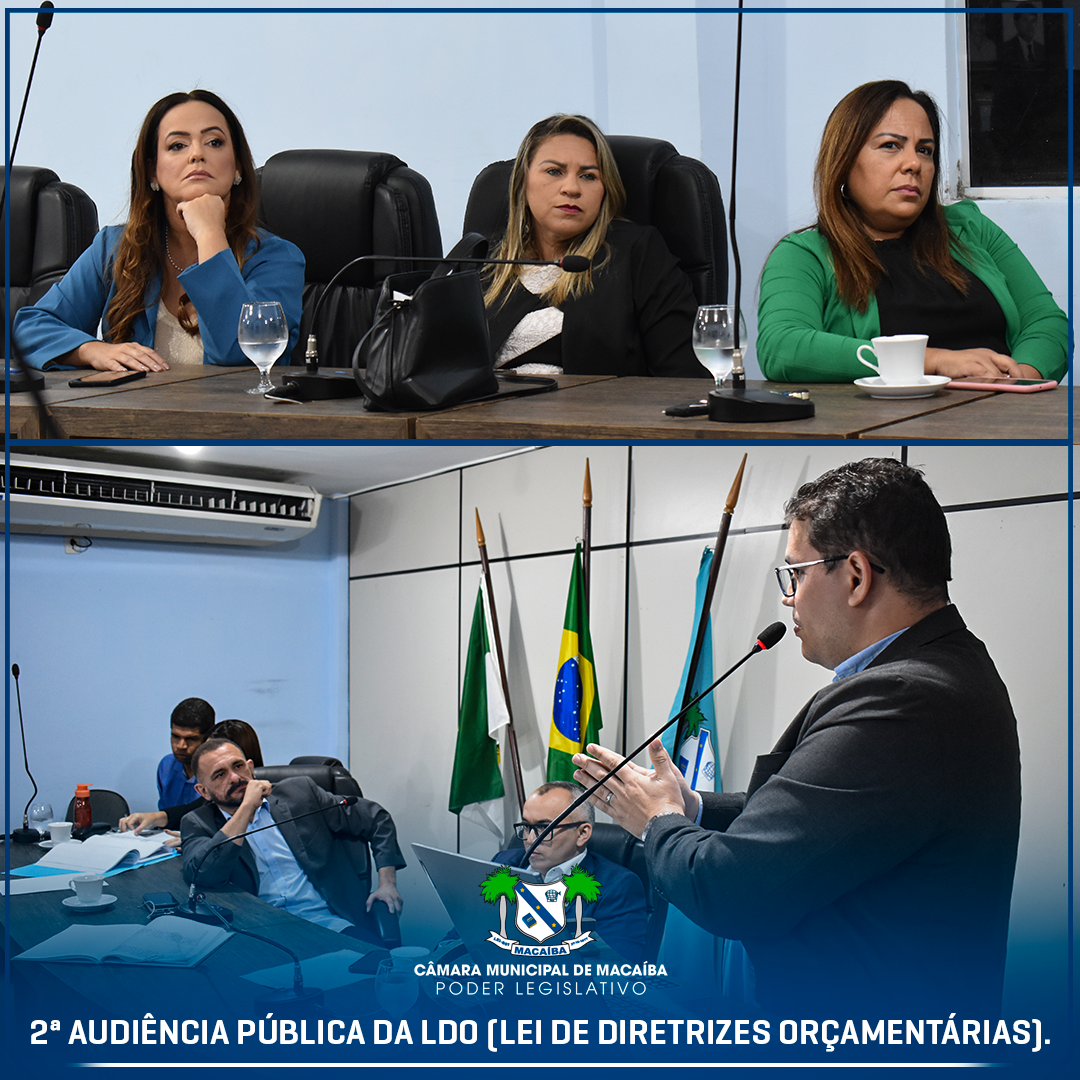 Read more about the article 2ª Audiência Pública para apresentação da LDO (Lei de Diretrizes Orçamentárias).