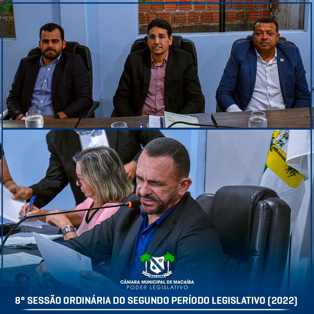 Read more about the article 8ª Sessão Ordinária do Segundo Período Legislativo 2022. ?