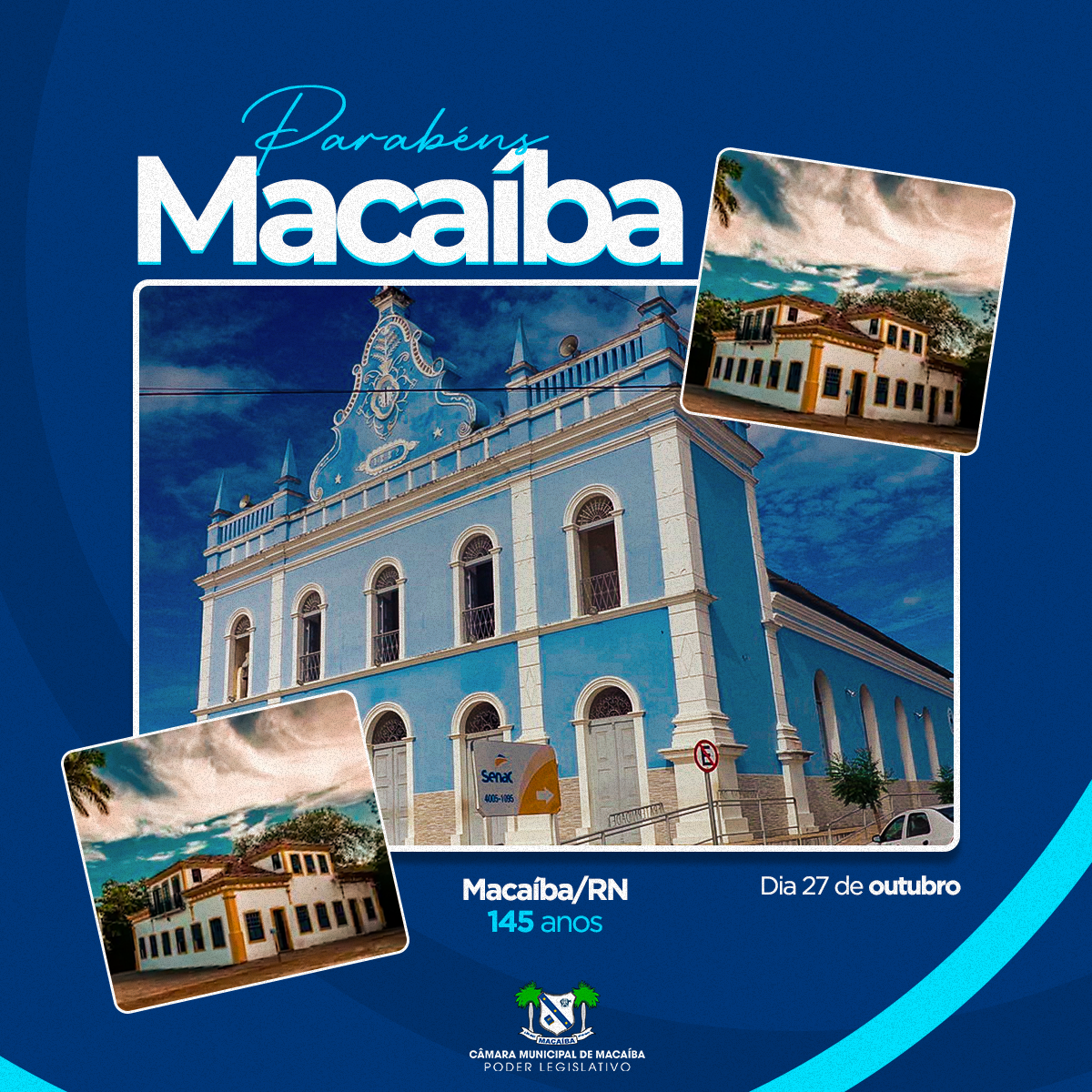 Read more about the article 145 anos de Emancipação Política de Macaíba. 💙