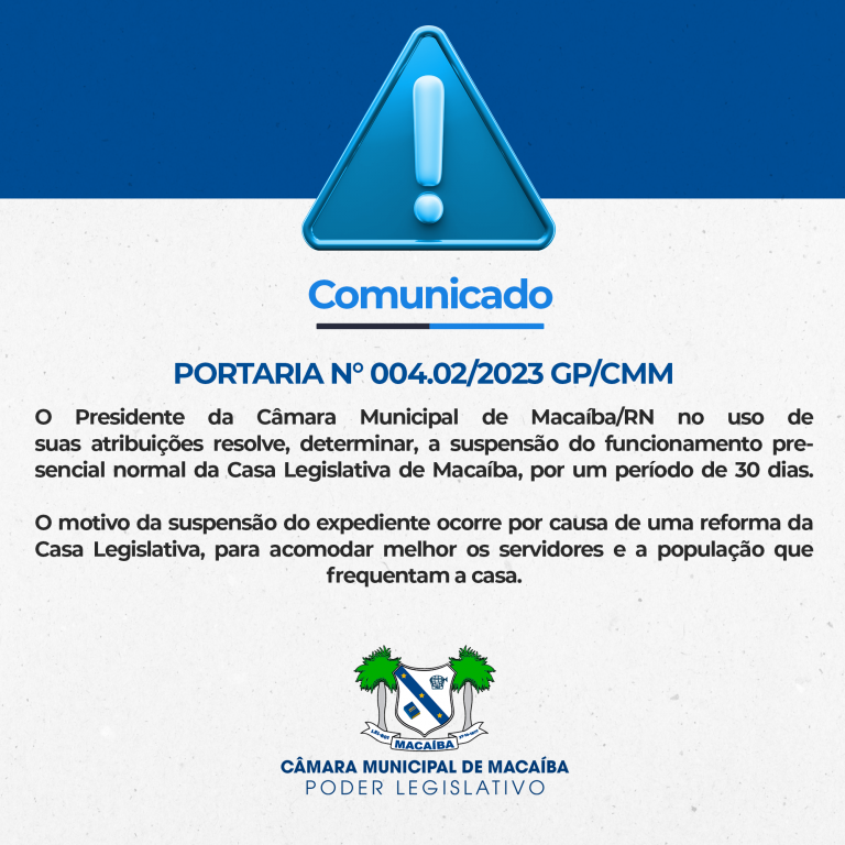 Leia mais sobre o artigo COMUNICADO