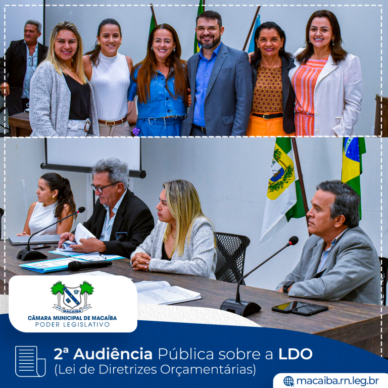 Leia mais sobre o artigo 2ª Audiência Pública sobre a LDO (Lei de Diretrizes Orçamentárias).