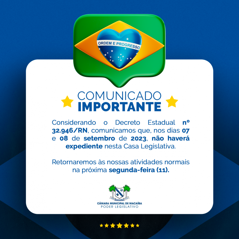 Leia mais sobre o artigo COMUNICADO