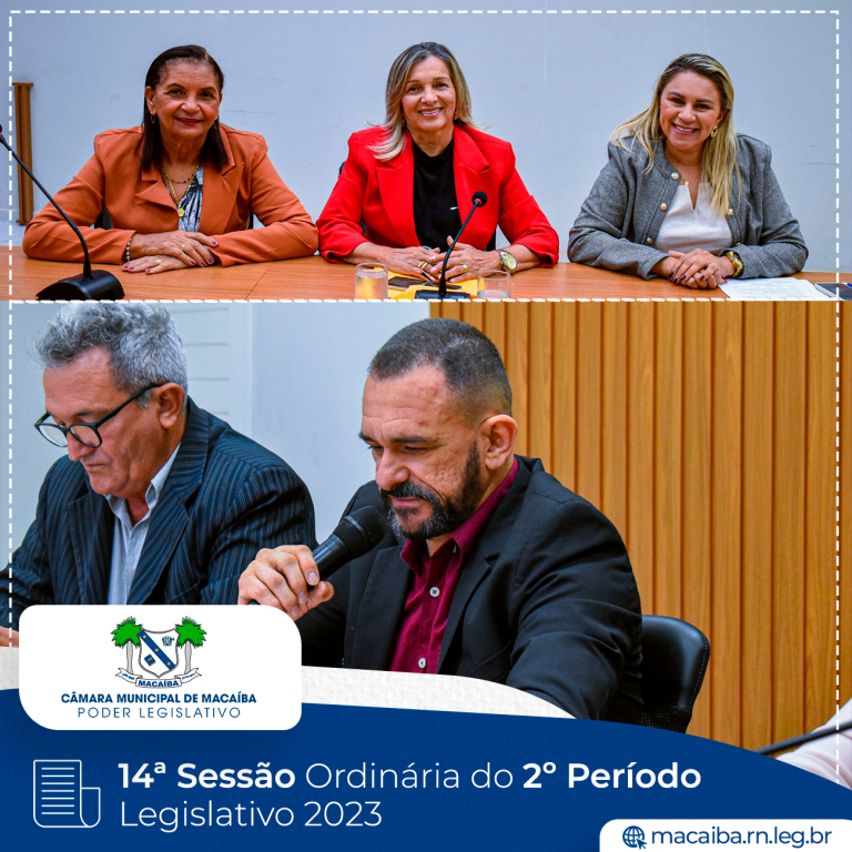 Leia mais sobre o artigo 14ª Sessão Ordinária do 2º Período Legislativo 2023