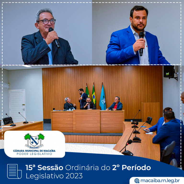 Leia mais sobre o artigo 15ª Sessão Ordinária do 2º Período Legislativo 2023