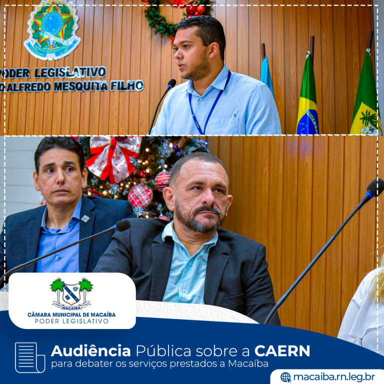 Leia mais sobre o artigo Audiência Pública para debater os serviços prestados pela Companhia de Águas e Esgotos do Rio Grande do Norte (Caern)
