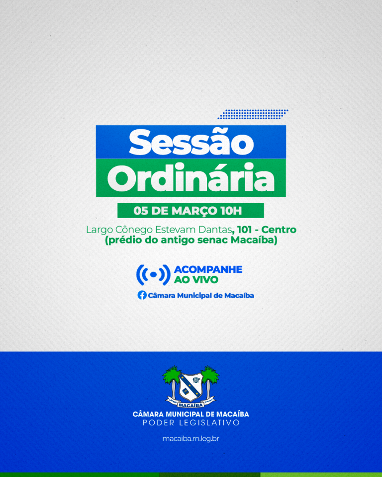 Leia mais sobre o artigo Sessão Ordinária