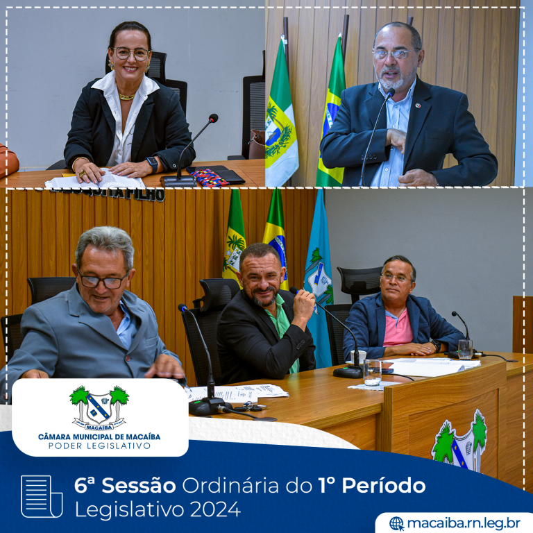 Leia mais sobre o artigo 6ª Sessão Ordinária do 1º Período Legislativo 2024
