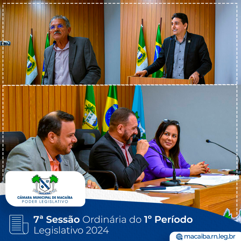 Leia mais sobre o artigo 7ª Sessão Ordinária do 1º Período Legislativo 2024