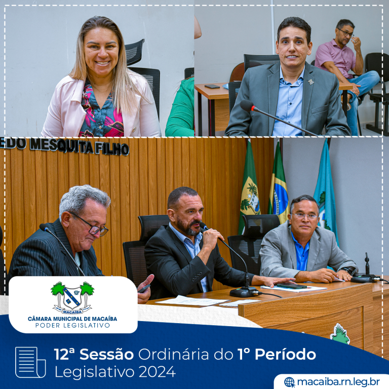 Leia mais sobre o artigo 12ª Sessão Ordinária do 1º Período Legislativo 2024