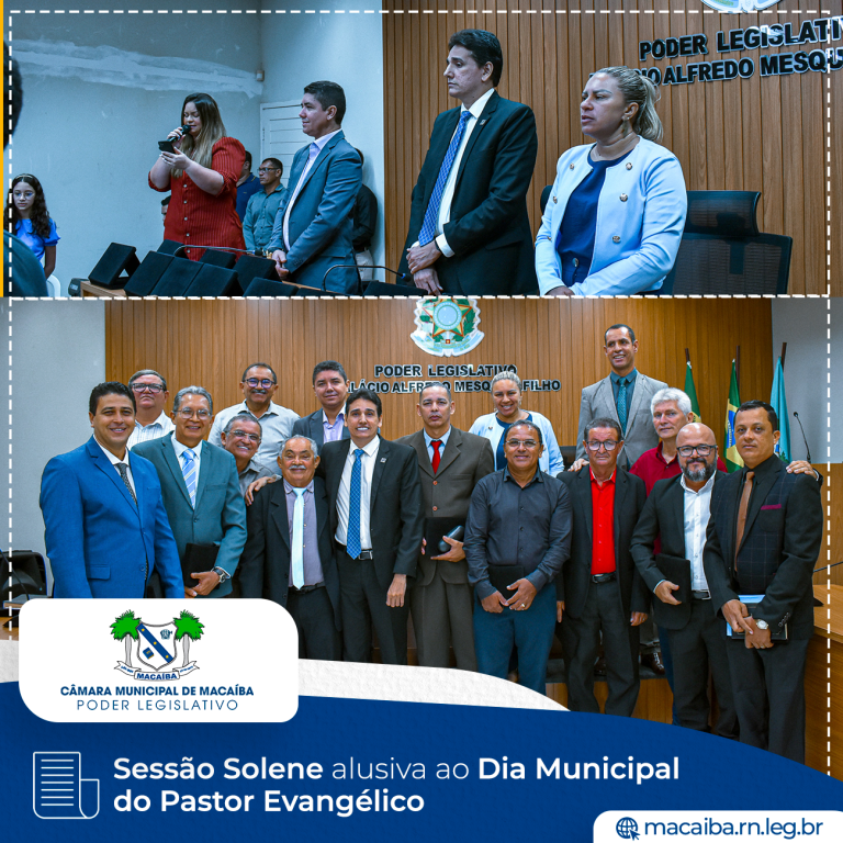 Leia mais sobre o artigo Sessão Solene alusiva ao Dia do Pastor Evangélico