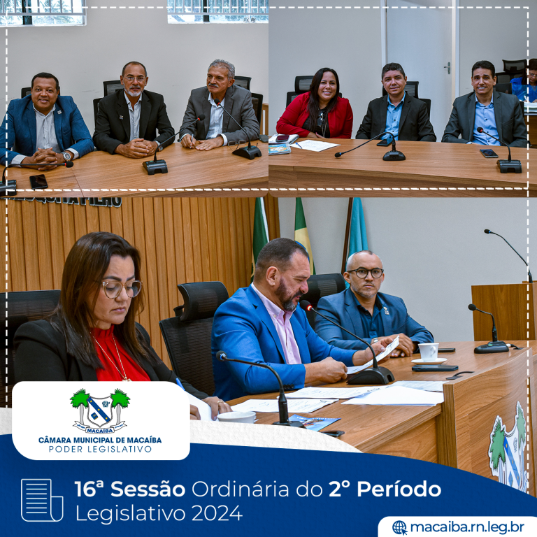 Leia mais sobre o artigo 16ª Sessão Ordinária do 2º Período Legislativo 2024
