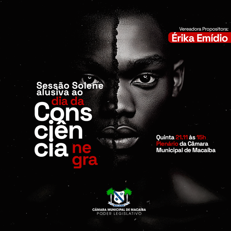 Leia mais sobre o artigo CONVITE – Sessão Solene em alusão ao Dia da Consciência Negra