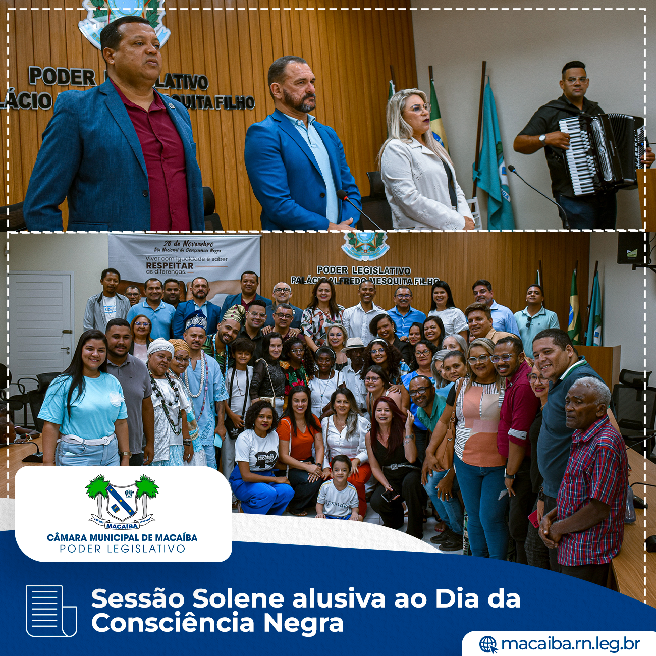 Leia mais sobre o artigo Sessão Solene em alusão ao Dia da Consciência Negra ✊🏿